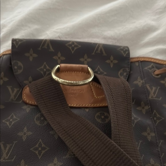Louis Vuitton Brown Monogram Backpack with Brass Hardware - Picture 6 of 9